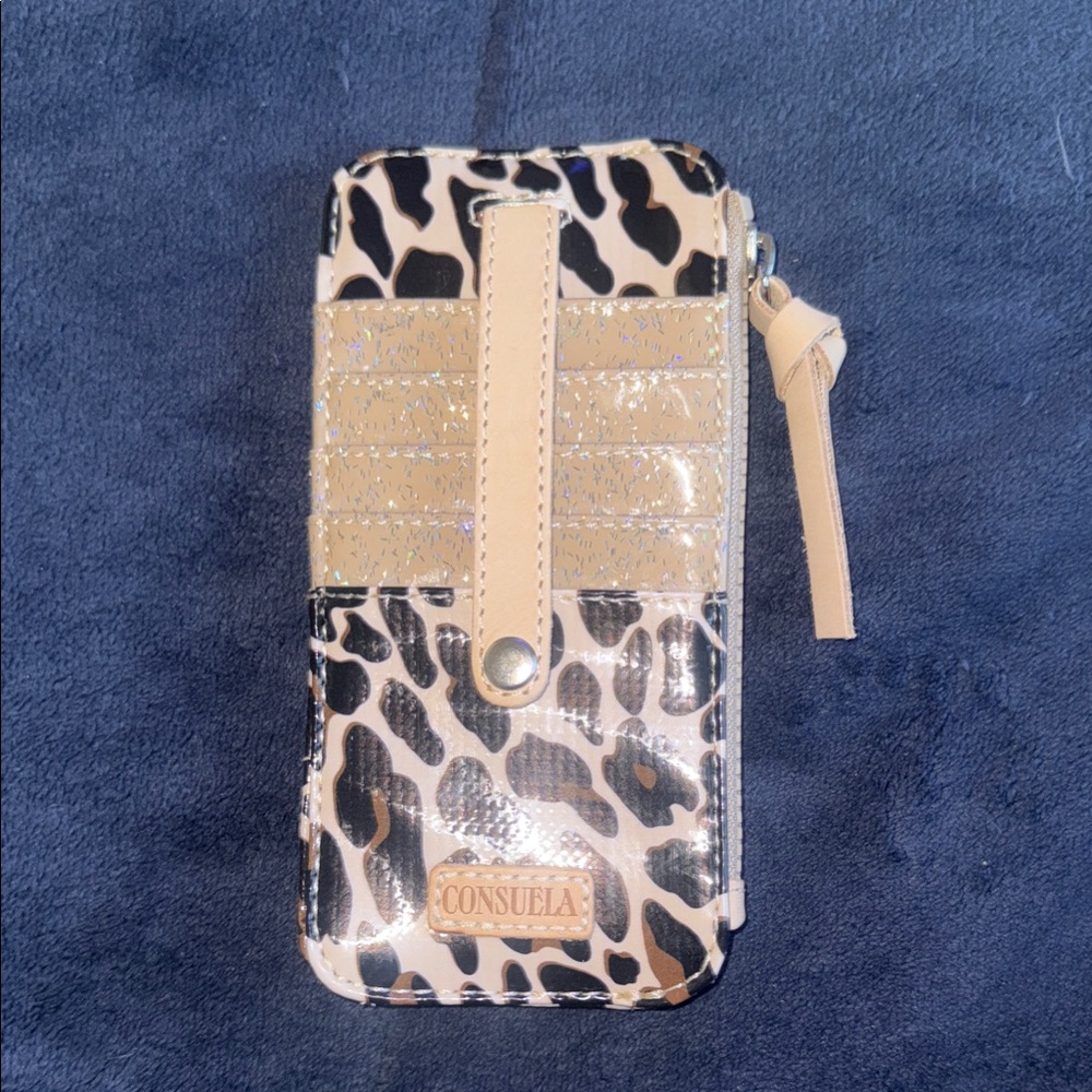 Consuela Leopard Print Phone Case - Black and Tan